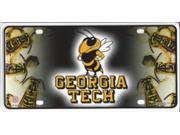Georgia Tech Metal License Plate