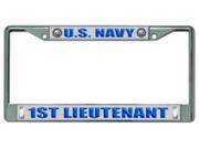U.S. Navy 1st Lieutenant Chrome Frame