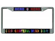 Grateful Dead Dead Head Chrome License Plate Frame