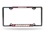 Washington Redskins Thin Top Chrome License Plate Frame