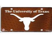 Texas Longhorns Brown License Plate