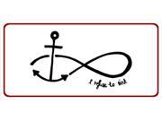 Anchor With Infinity Symbol I Refuse To Sink Plate Anchor With Infinity Symbol I Refuse To Sink Plate
