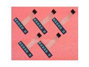 5pcs 1x6 Matrix Array 6 Key Membrane Switch Keypad 1*6 Keys Keyboard with LED