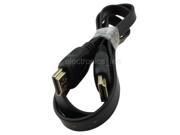 1Meter Flat Male to Male HDMI cable HD 3D version 1.4 PC connection cable