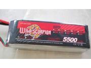 Wild Scorpion 11.1V 5500mAh 3S 30C Li po Battery energy sources Multi rotor heli