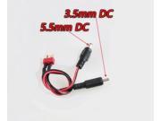 FPV AV Audio Video TX RX system DC 5.5MM 3.5MM to T connector plug Cable adapter