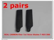 4x REAL CARBON fiber Tail Rotor Blades T REX 500 75MM