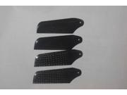 4x REAL CARBON Tail Rotor Blades For T REX 450 SE sport