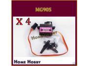 4xMetal gear MG90S Servo For Helicopter Plane Boat Car