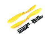 12x4.5 1245 R CW CCW yellow Propeller Multi Copter clockwise rotating counter