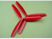 6x4.5 6045 6045R 3 blade CW CCW left right Red Propeller porp Multi Copter