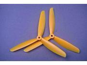 6x4.5 6045 6045R 3 blade CW CCW left right yellow Propeller porp Multi Copter