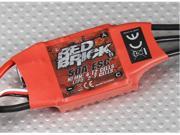 2~7S 50A Red Brick Brushless ESC Speed Controller OPTO for RC Plane Heli Copter