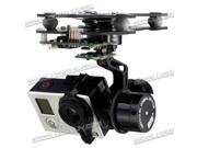 DJI F450 Phantom 3 Axis Smart Gopro Gimbal Camera Mount w Motors Controller RTR