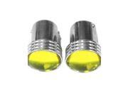 S25 BA15S 1.5W Led Car Yellow Light Bulbs 1 Pair