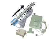 High Gain 70dB 1900MHz GSM Repeater Amplifier 1 Yagi Antenna 3 Panel Antennas Powerful Cell Phone Signal Booster Kit