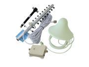 Signabox 2100MHz 65dB 3G WCDMA Cell Phone Signal Booster with 2 Ceiling Antennas and 1 Yagi Antenna