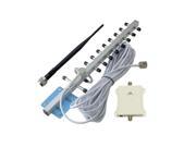 70dB 1000 s Square Meter Work 2100Mhz 3G WCDMA Repeater UMTS Signal Booster 12dbi Yagi Antenna