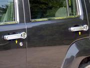 08 12 Jeep Liberty 8p Luxury FX Chrome Door Handle Covers w 1 Keyhole