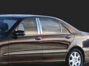 2007 2013 Mercedes S Class 4pc. Luxury FX Chrome Pillar Post Trim