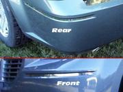 2005 2010 Dodge Magnum 4p Luxury FX Chrome Front Rear Bumper Inserts