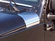 2007 2014 Jeep Wrangler 2pc. Luxury FX Chrome Hood Accent Trim