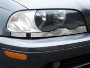 2000 2005 BMW 3 Series 2pc. Luxury FX Chrome Lower Headlight Trim