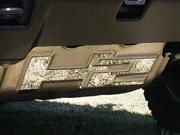 2003 2009 Hummer H2 2pc. Luxury FX Chrome Brush Plate Cover