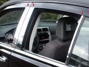 2007 2012 Dodge Caliber 6pc. Luxury FX Chrome Pillar Post Trim