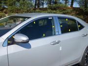 2014 Toyota Corolla 18p Luxury FX Chrome Window Package w Posts Window Sill