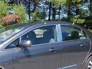 06 11 Honda Civic 6p Luxury FX Chrome Window Trim w o Posts or Window Sill