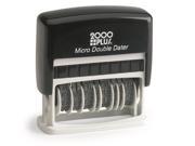 2000 Plus Micro Double Dater Black Ink