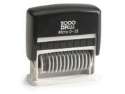 2000 Plus Micro 0 13 Numbering Stamp Black Ink