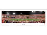 San Francisco 49ers at Candlestick Park midfield NFL 13.5x39 Panoramic Poster with Black Metal Frame 1047
