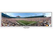 Green Bay Packers at Lambeau Field End Zone Corner NFL 13.5x39 Panoramic Poster with Black Metal Frame 1061