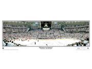 NHL Pittsburgh Penguins 2009 Stanley Cup Champions 13.5x39 Panoramic Poster. Deluxe Double Matted with Black Metal Frame 4036