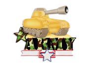 Army Tank Personalized Christmas Tree Ornament