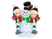 Family Building Snowman Of 2 Personalized Christmas Tree Ornament