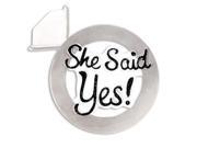 She Said Yes! Personalized Christmas Tree Ornament