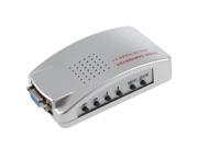 PC Laptop VGA to AV RCA TV Monitor S video Signal Adapter Converter Switch Box