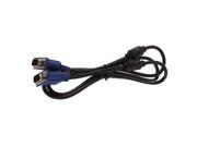 1.5VGA Male to Male Extension Cable color is black New