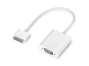 Hongta® Dock Connector to VGA Adapter Video Cable for Apple Ipad 2 3 Iphone 4 3 White