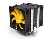 Lotous PCCooler S90D Butterfly Shaped Style Silent Shock absorbing CPU Cooler with Detachable PWM Fan for Intel AMD Silver