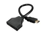 1080p HDMI Male to 2 HDMI Female 1 in 2 out Splitter Cable Adapter hdmi Switch Converter For Audio TV