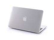 Kenton® Compatible with Macbook Air 13 inch Clear Pink Plastic Solid Hard Cover Case Macbook Air 13 Color White