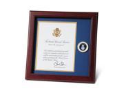 U.S. Air Force Medallion 8 Inch by 10 Inch Presidential Memorial Certificate Frame