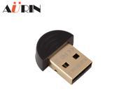 AURIN Micro USB Bluetooth 4.0 Adapter Dongle Mini Bluetooth Adapter 4.0 with CSR8510 Controller and CSR Harmony Black