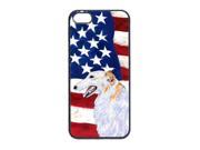 USA American Flag with Borzoi Cell Phone Cover IPHONE 5