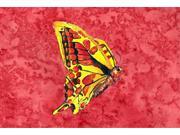 Butterfly on Red Fabric Placemat