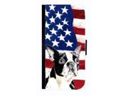 USA American Flag with Boston Terrier Cell Phone case Cover for IPHONE 4 or 4S